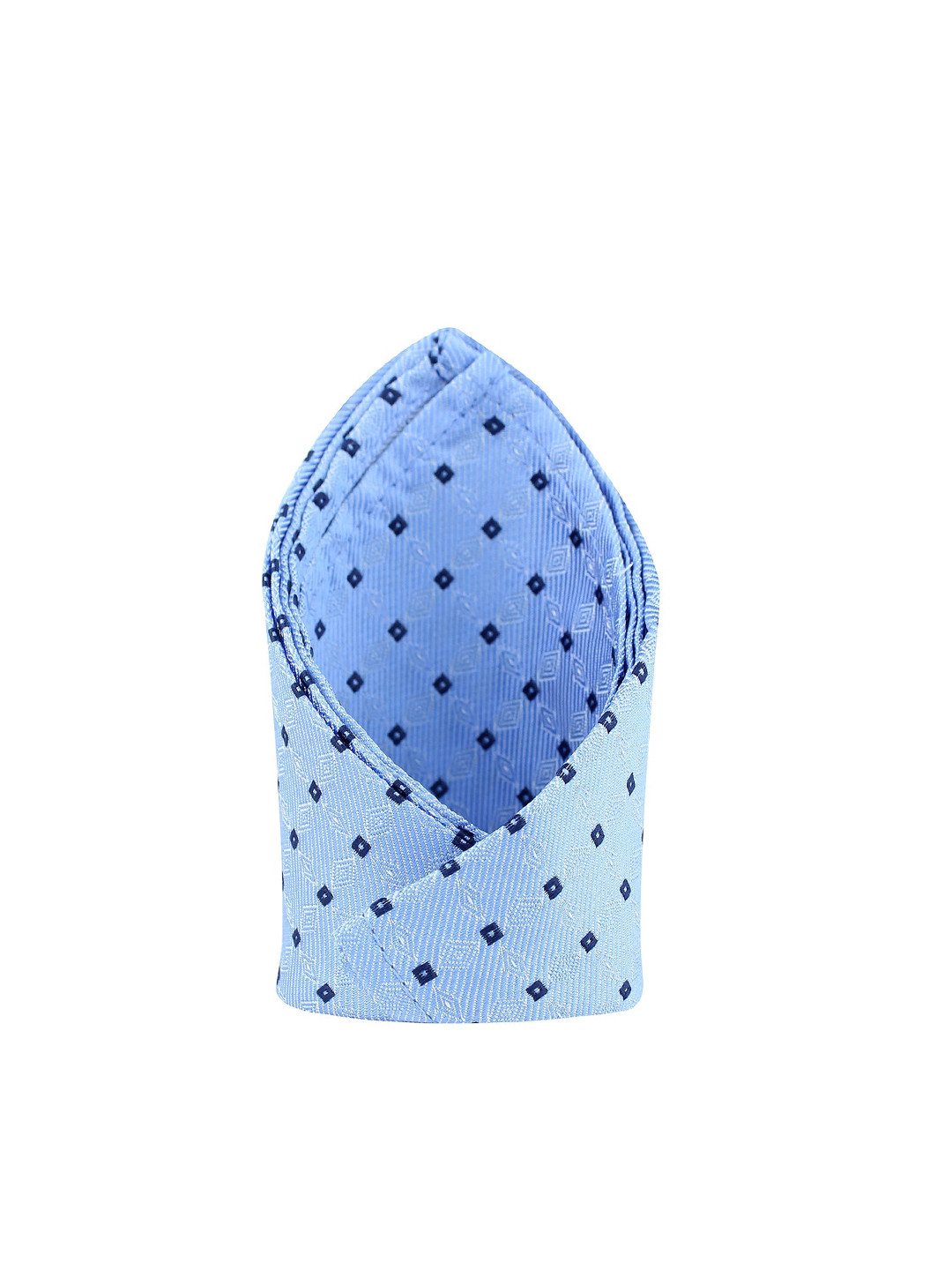 Kavove Men Blue Printed Pocket Square
