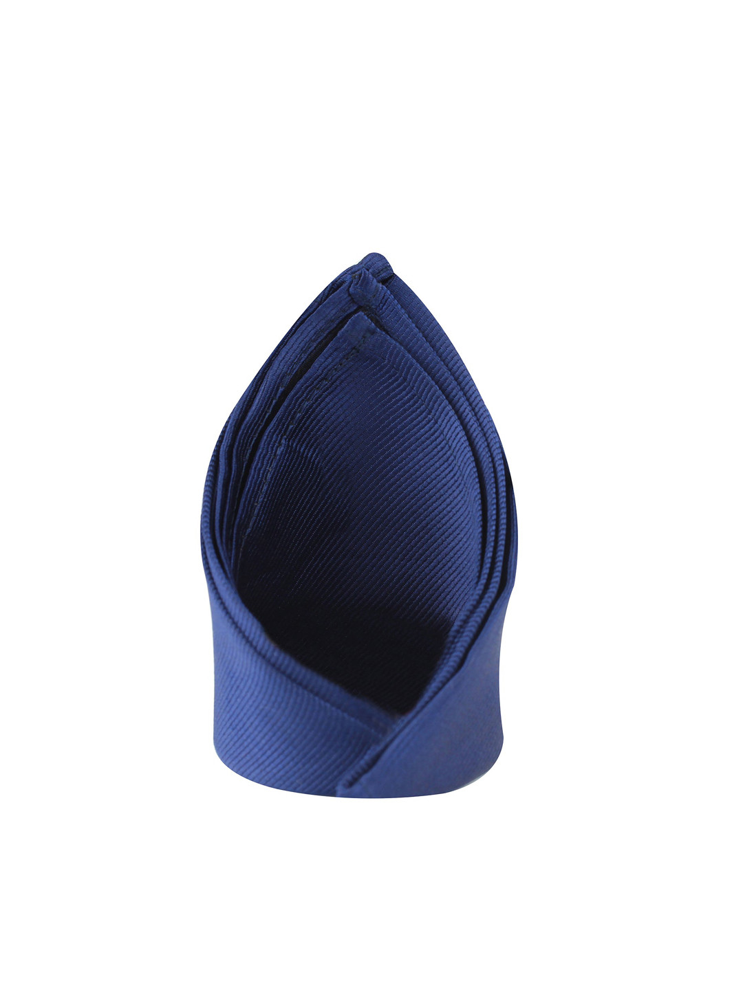 Kavove Men Blue Solid Pocket Square