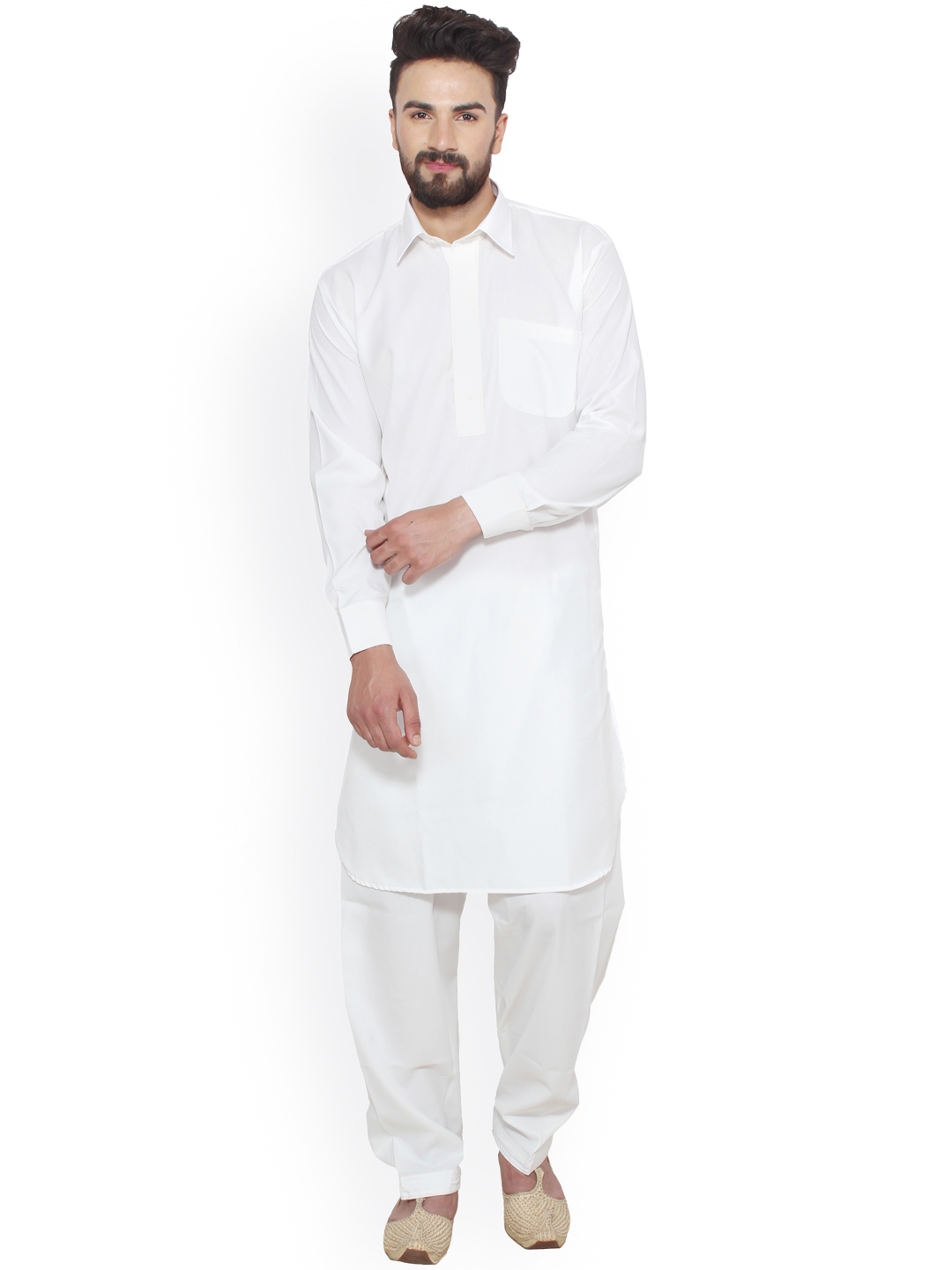 white pyjama kurta