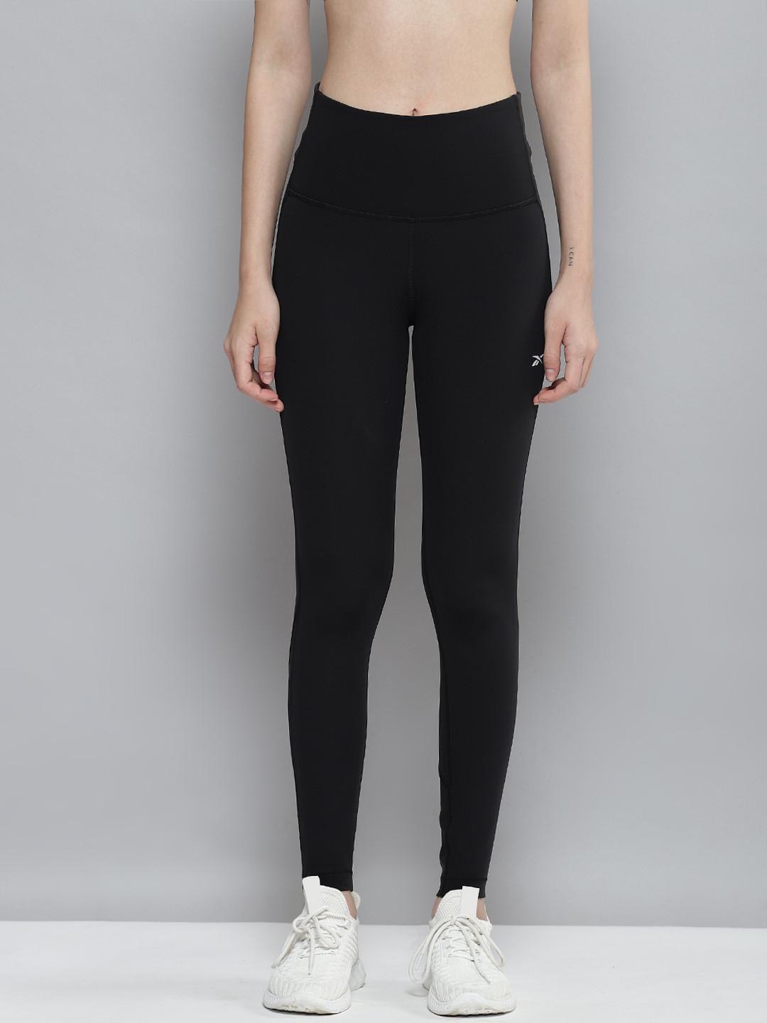 Reebok Women Black TDT R LS Jersey Training Tights