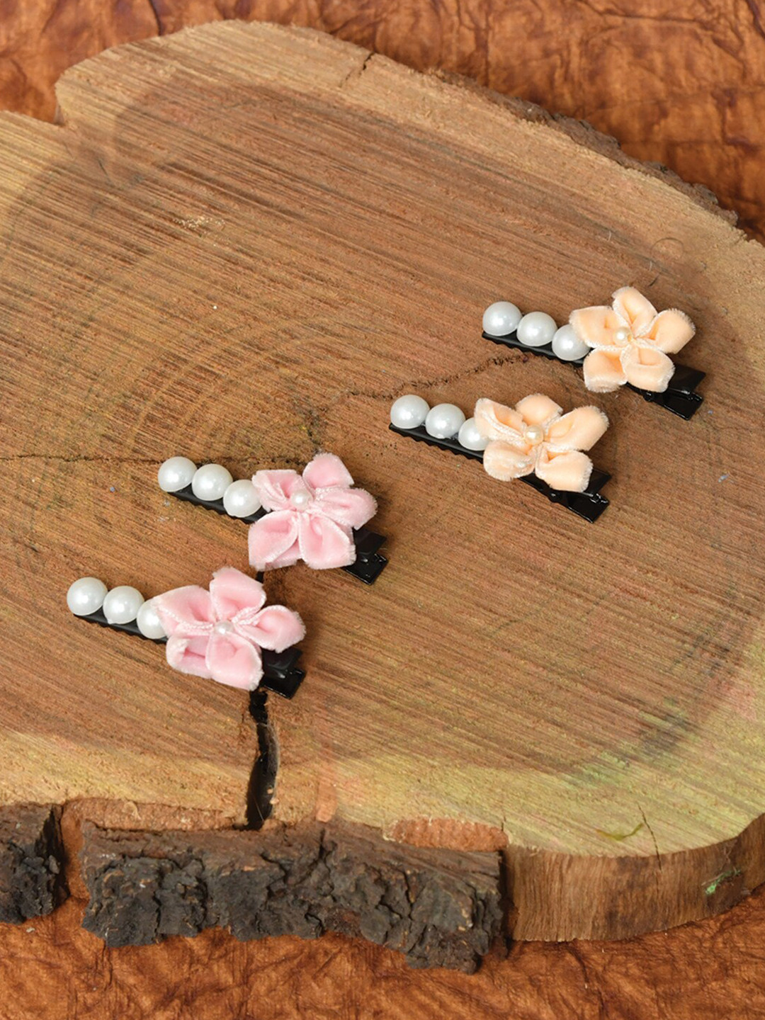 FUNKRAFTS Girls Set of 4 Multi-Coloured Alligator Hair Clip