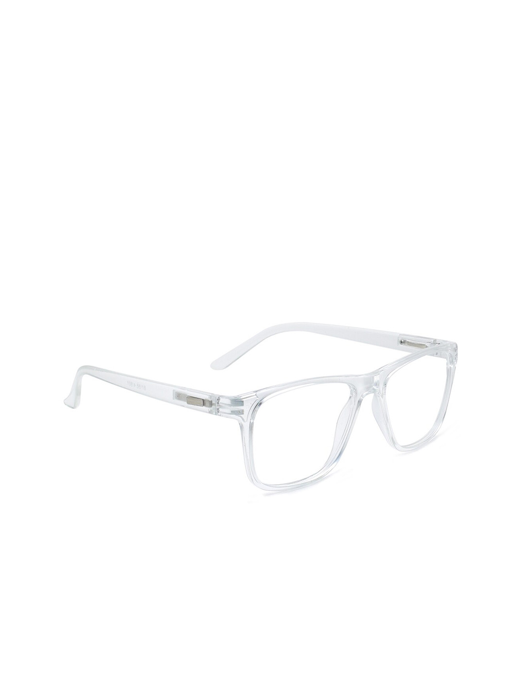 Peter Jones Eyewear Unisex Transparent Full Rim Wayfarer Frames M108T-Transparent