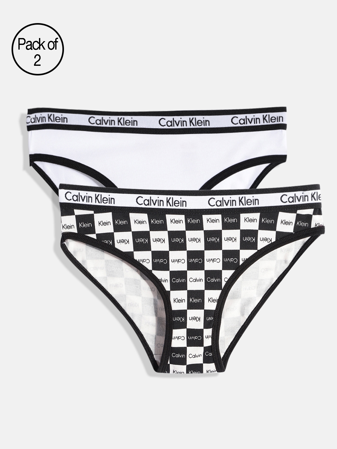 Buy Calvin Klein Underwear Girls Pack Of 2 Bikini Briefs - Briefs for Girls  16768850