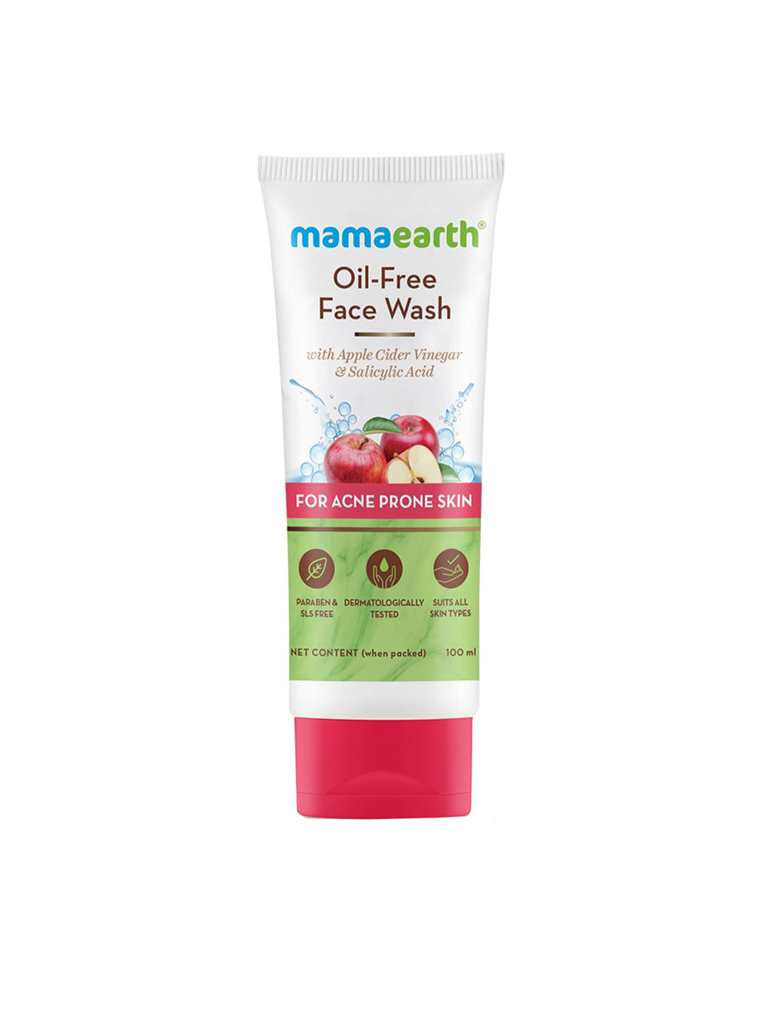 Mamaearth Oil-Free Face Wash with Apple Cider & Salicylic Acid for Acne-Prone Skin 100 ml