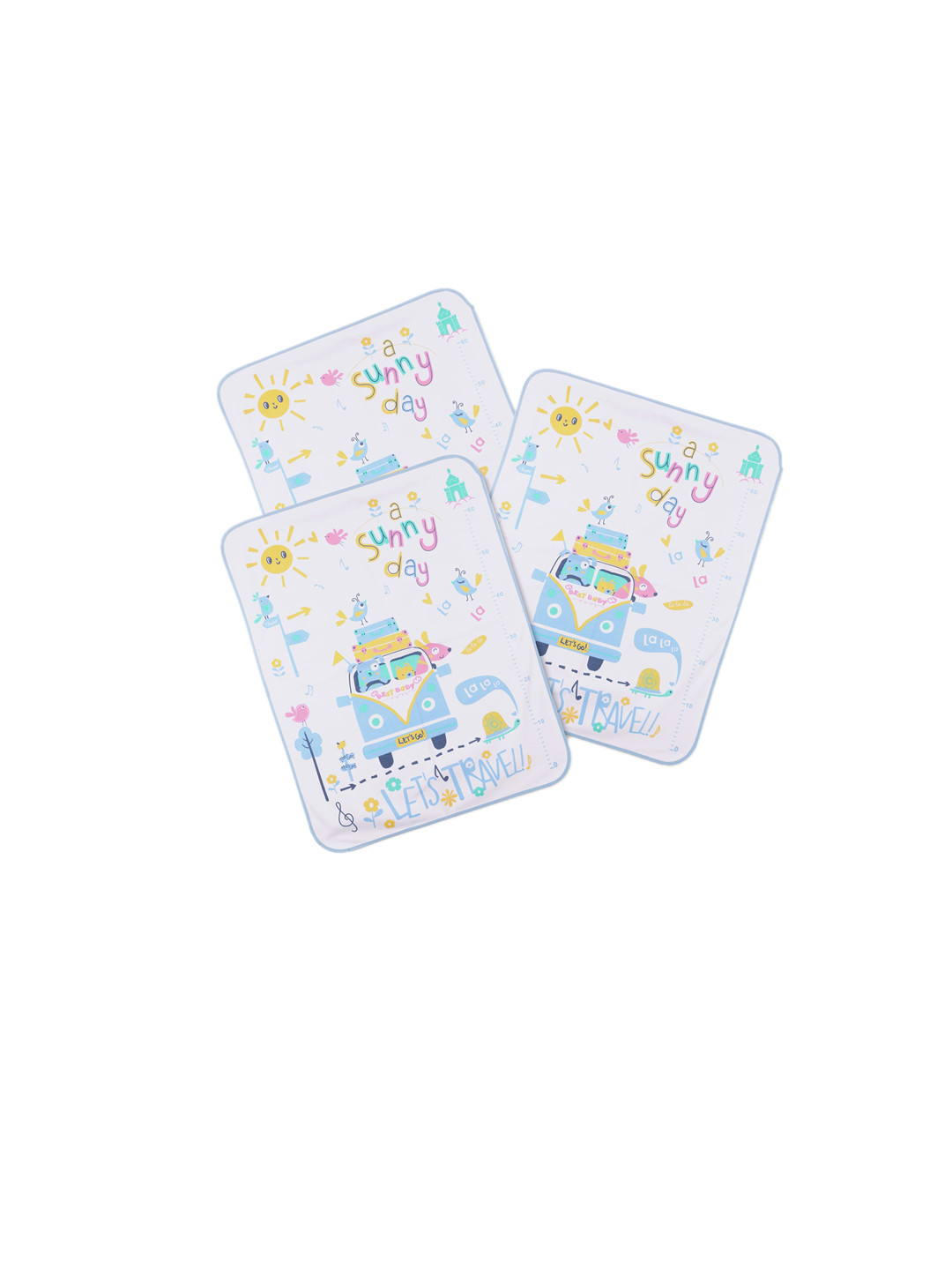 POKORY Kids Pack of 3 Bed Protection Foam Cushioned Sheet