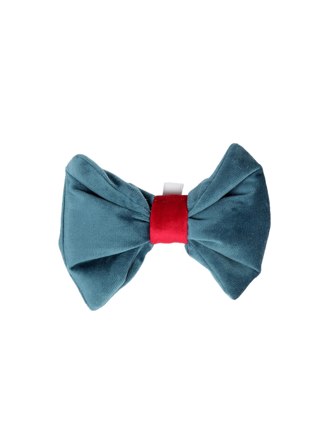 WIGGLE TWIDDLE Turquoise Blue Solid Dog Bow Tie