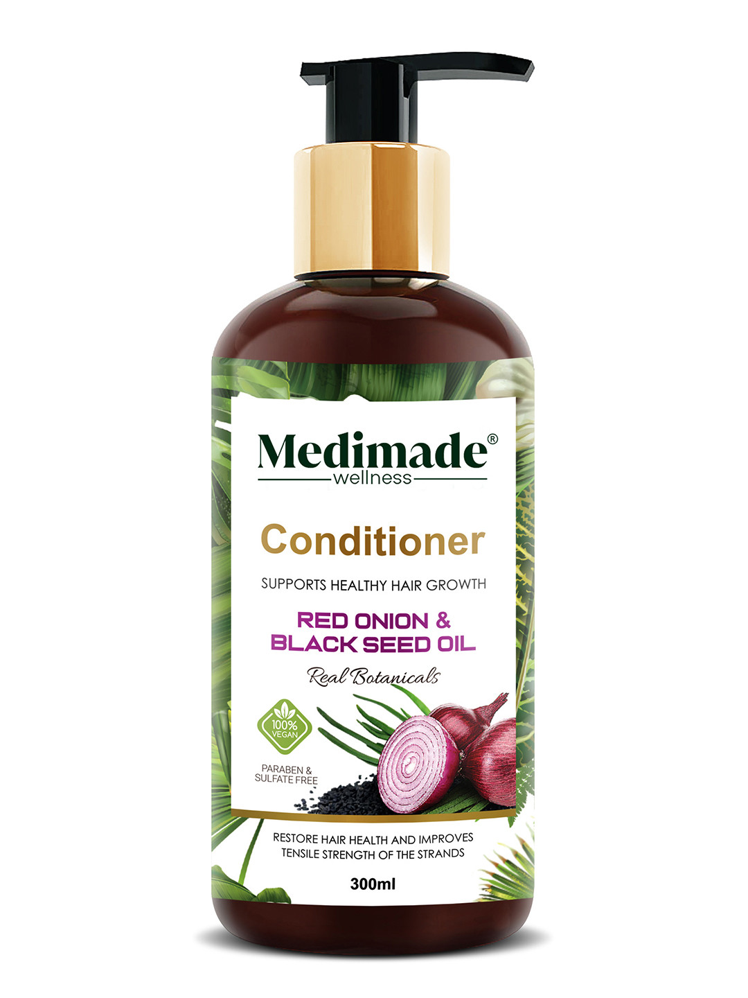Medimade Red Onion Black Seed Oil Hair Conditioner for Hair Growth - 300 ml