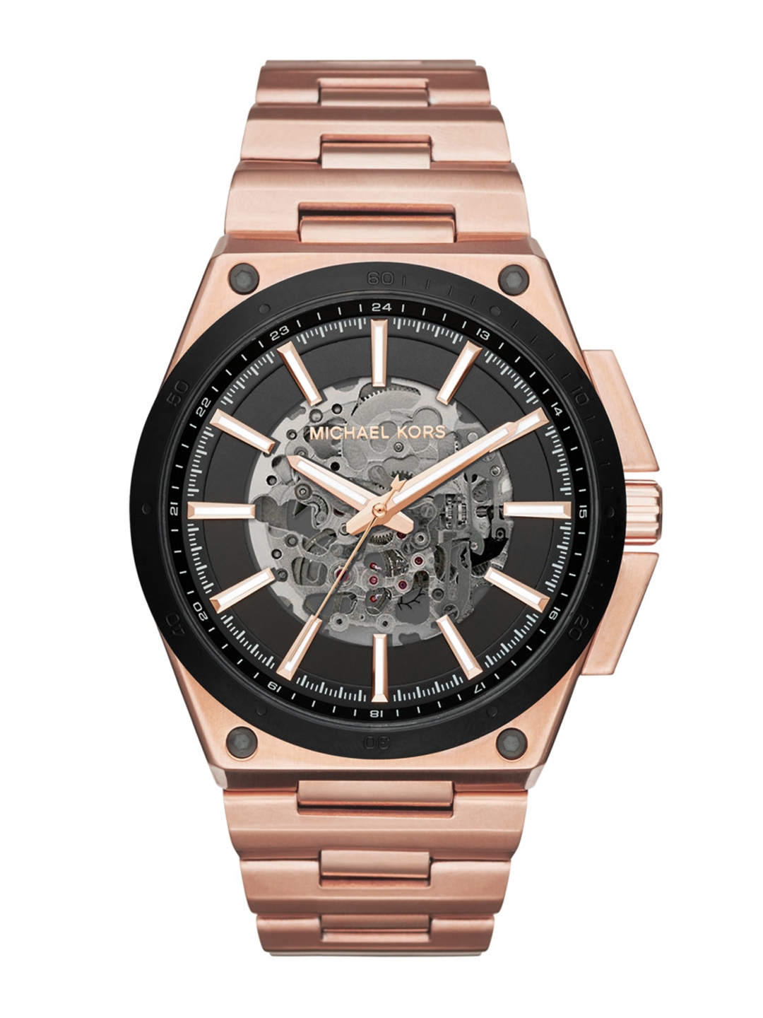 Michael Kors Watches JetMaster Silicone Skeleton Automatic Watch