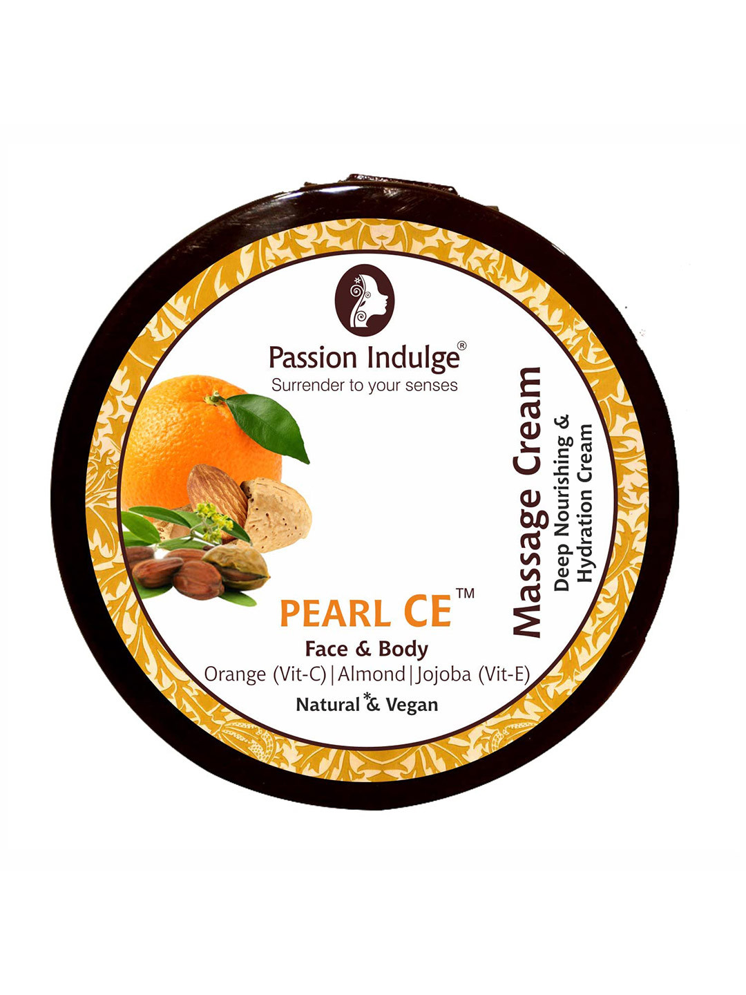 Passion Indulge Face & Body Natural Pearl CE Massage Cream 250 gm