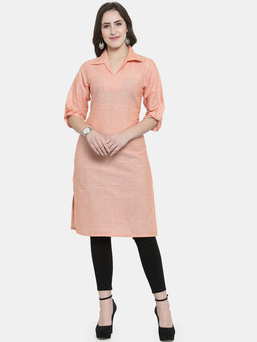 Sayesha Women Peach-Coloured Kurta