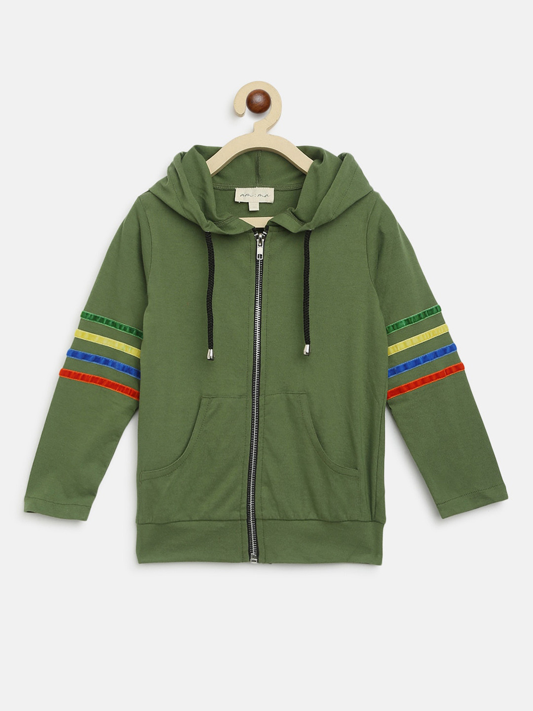 am ma Unisex Kids Green Jacket