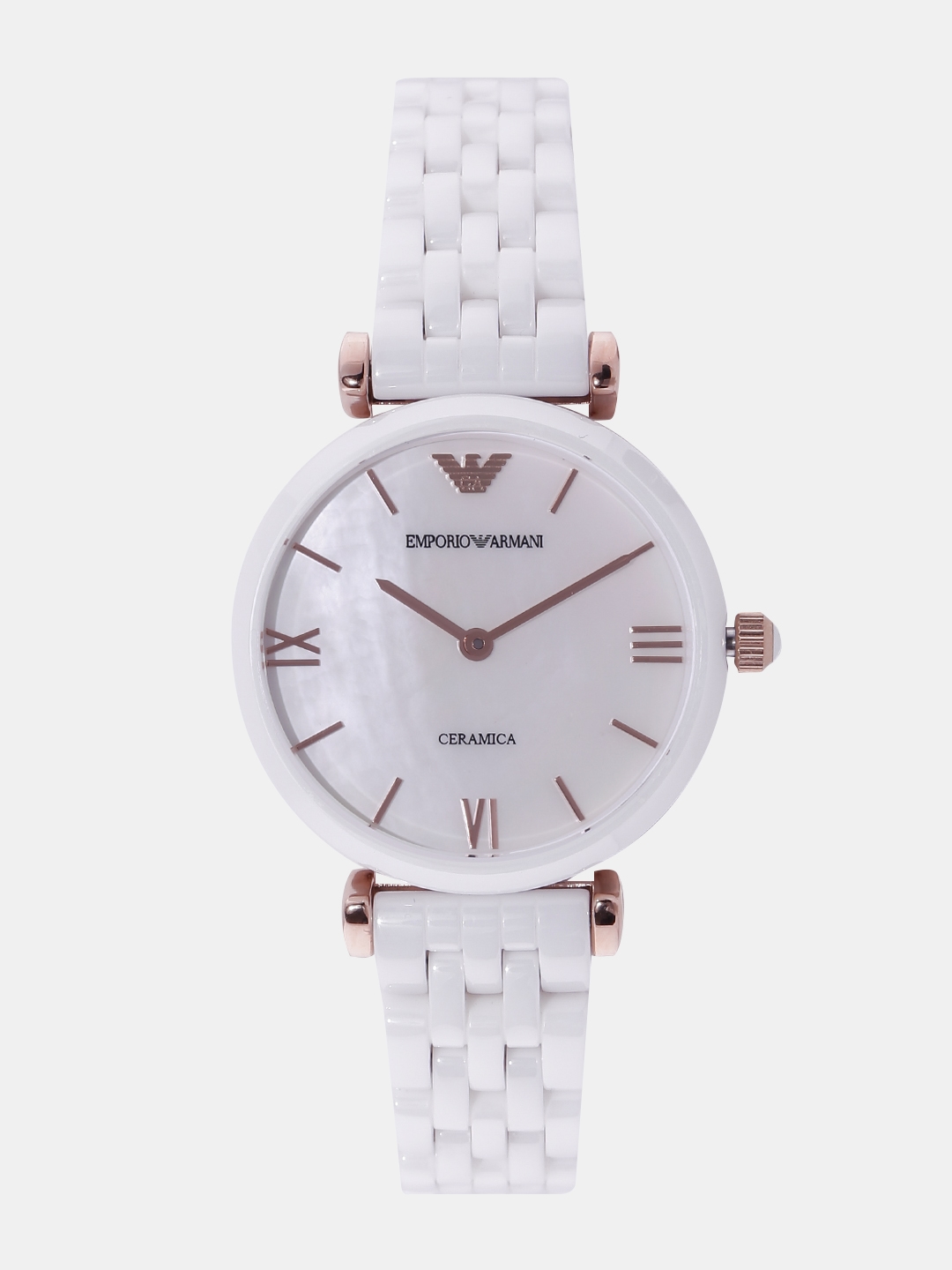 Buy Emporio Armani Women Off White Analogue Watch AR1486 - Watches for  Women 1678391 | Myntra