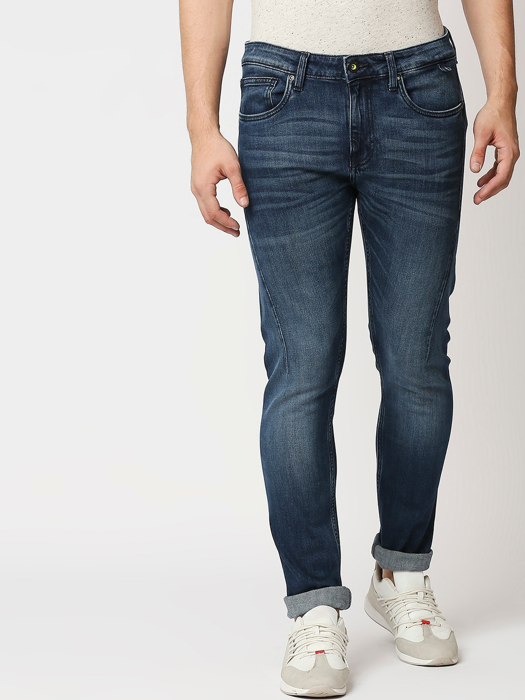 WAIMEA Men Blue Cologne Slim Fit Stretchable Denims