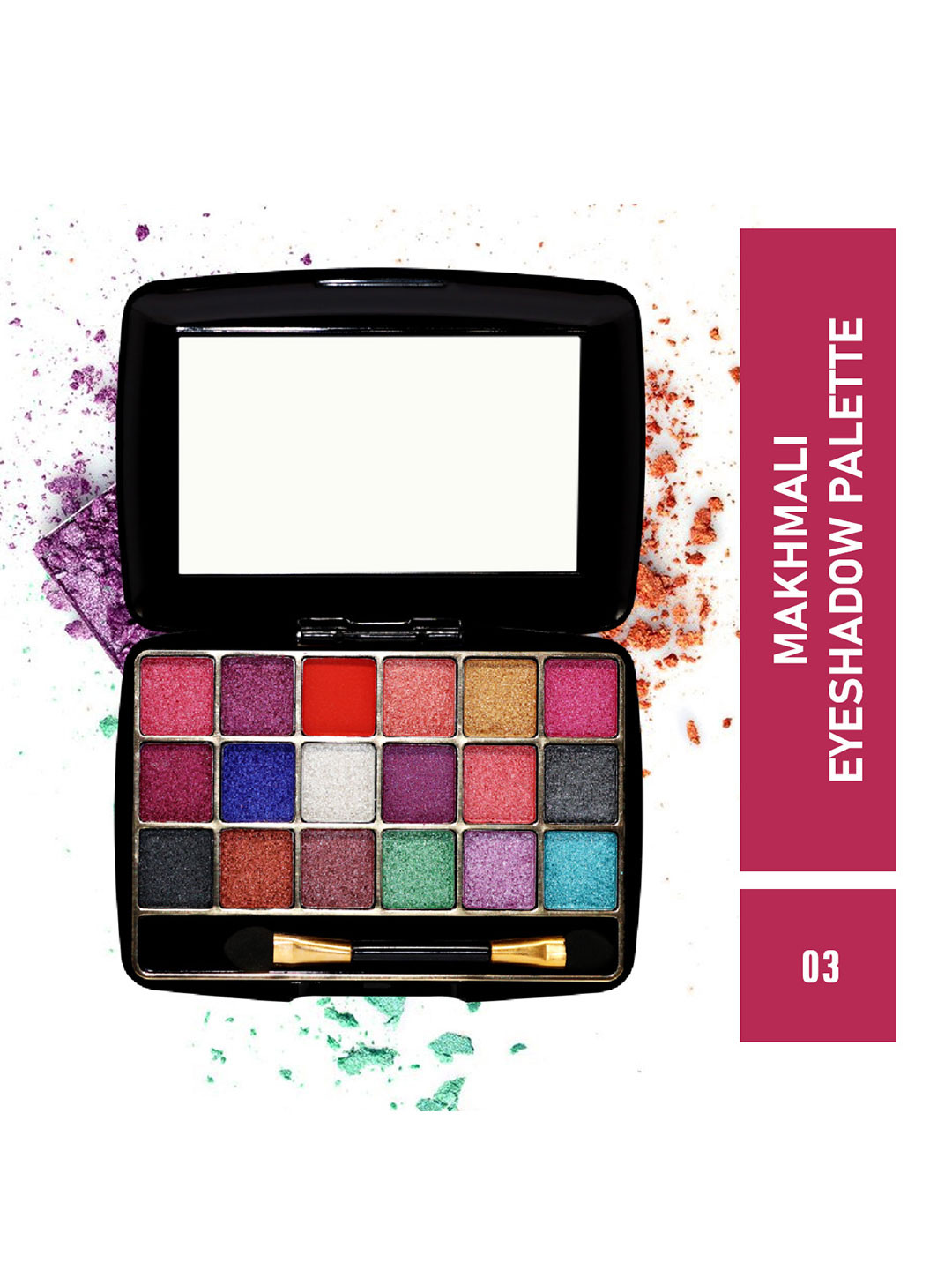 Half N Half 18 Colors Makhmali Eyeshadow - Palette 3, Pack of 2