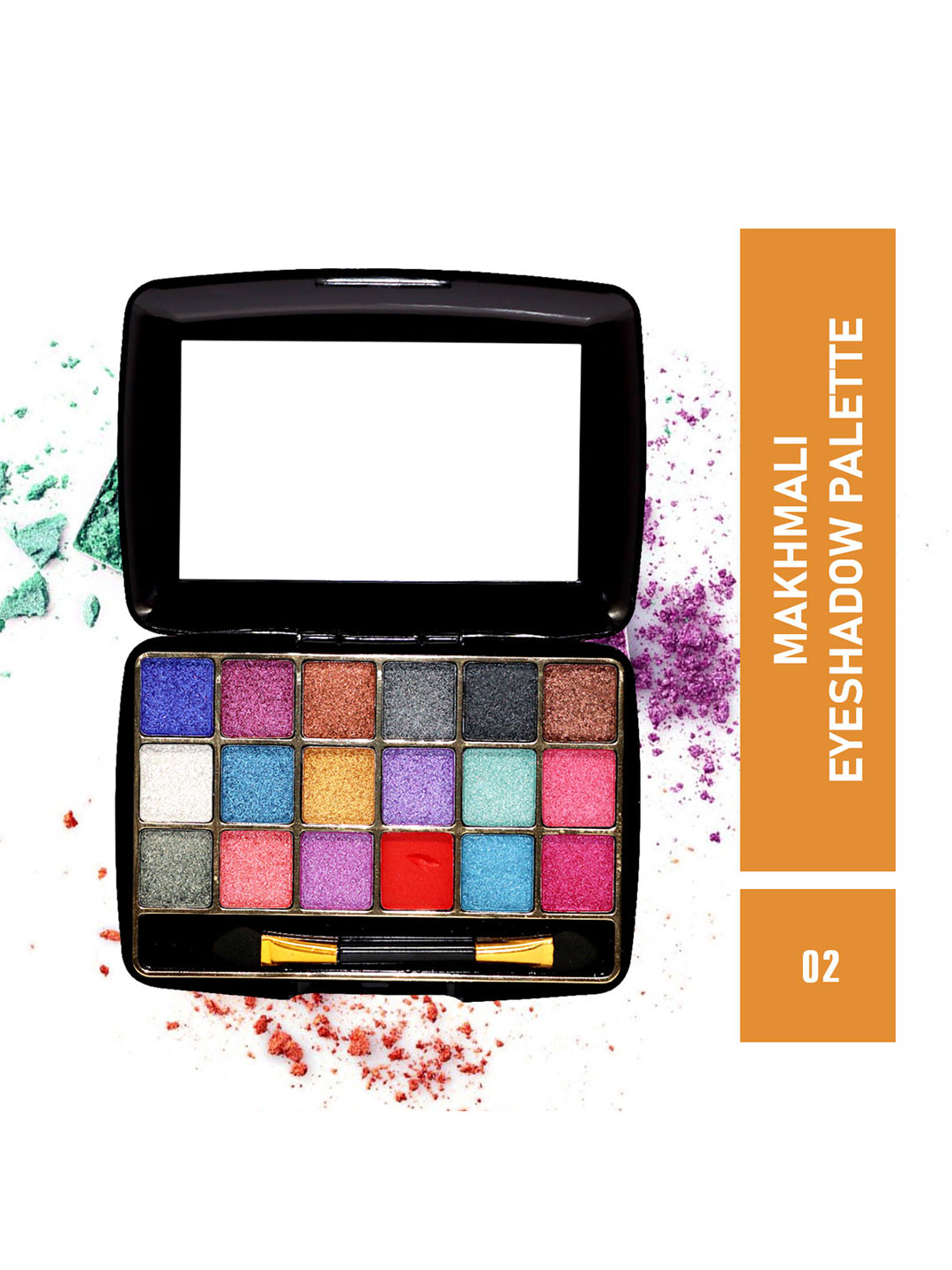 Half N Half 18 Colors Makhmali Eyeshadow - Palette 2, Pack of 2