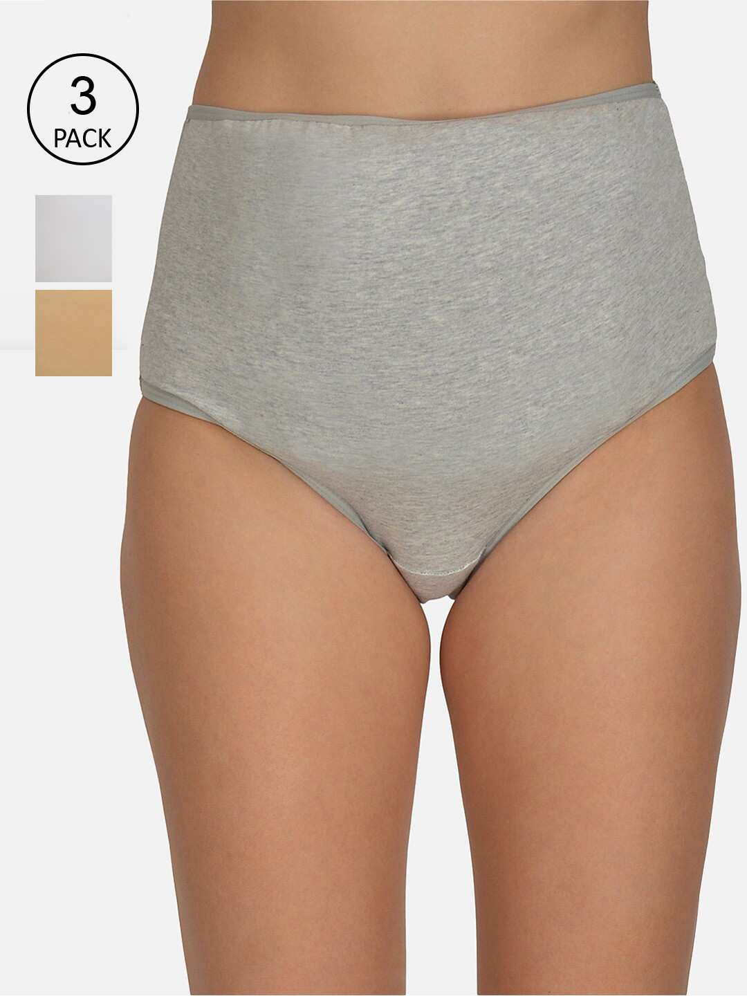 mod & shy Women Pack Of 3 Assorted Maternity Briefs MU1626364