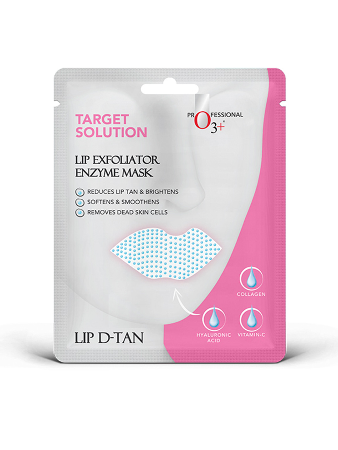 O3 Target Solution Lip Exfoliator Enzyme Mask with Hyaluronic Acid & Collagen