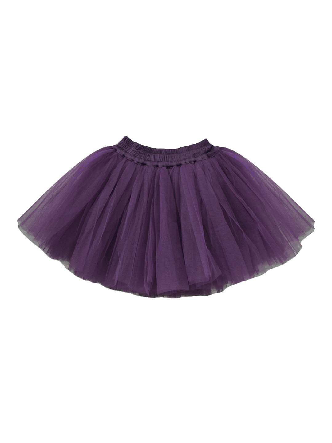 A.T.U.N. Girls Burgundy Solid Flared Mini Tutu Skirt