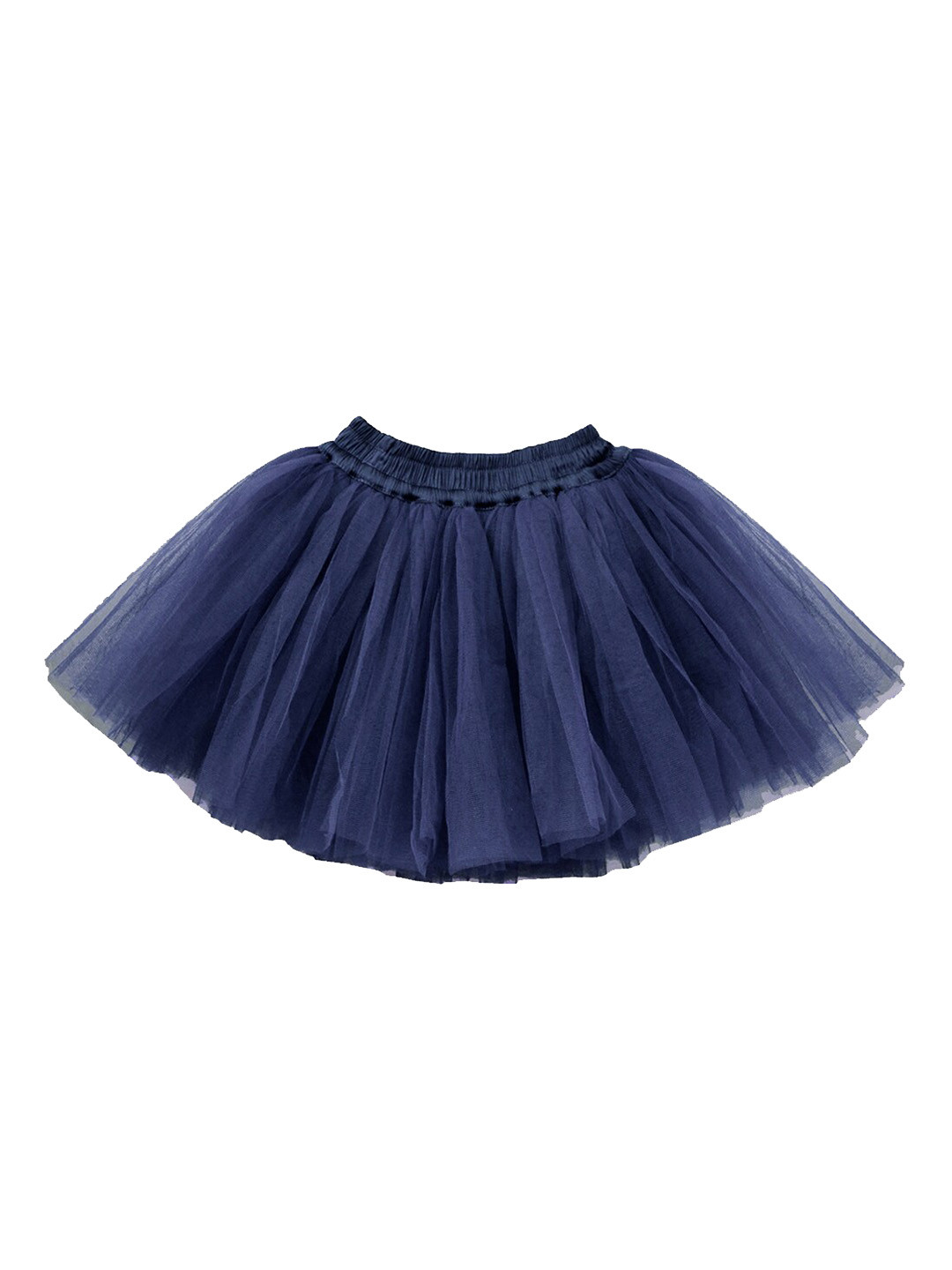 A.T.U.N. Girls Navy Blue Solid Flared Mini Tutu Skirt