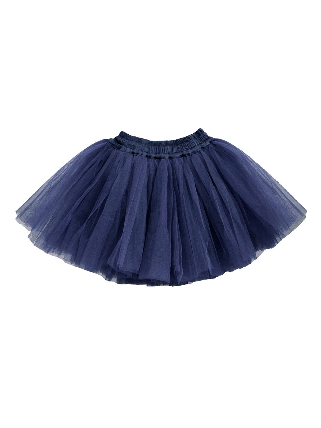 A.T.U.N. Girls Navy Blue Solid Flared Mini Tutu Skirt