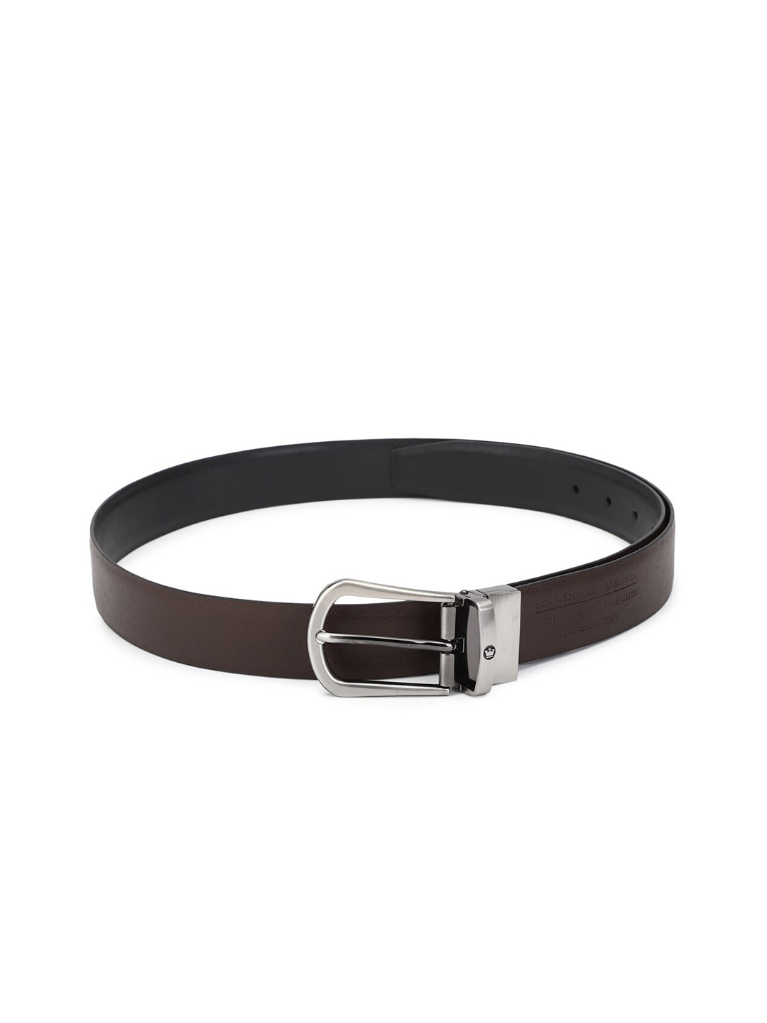 Louis Philippe Men Black Leather Belt