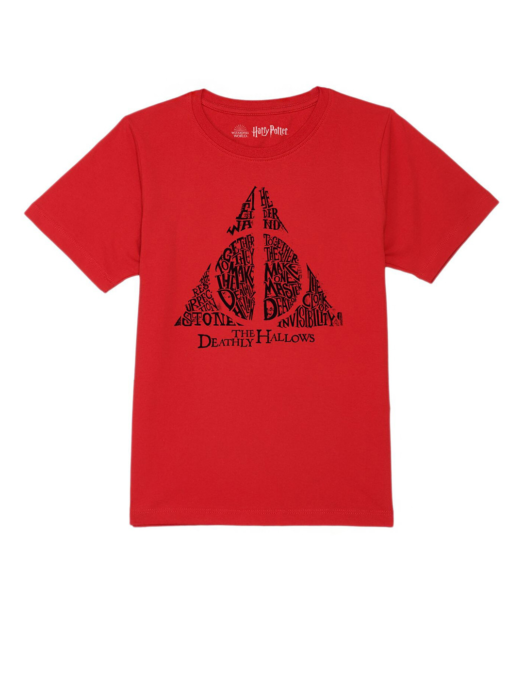 Harry Potter by Wear Your Mind Boys Red Harry Potter Printed Pure Cotton T-shirt