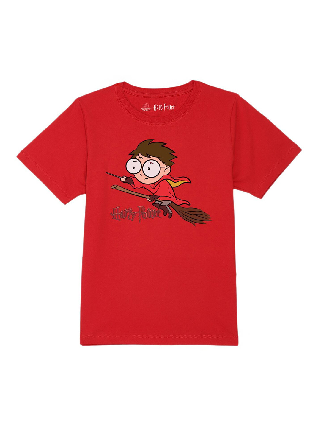 Harry Potter by Wear Your Mind Boys Red Harry Potter Printed Cotton T-shirt