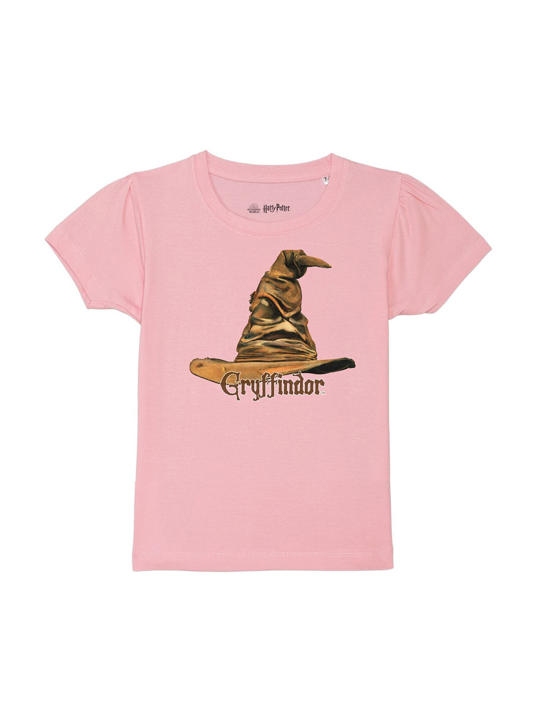 Harry Potter by Wear Your Mind Girls Pink Biker Printed T-shirt