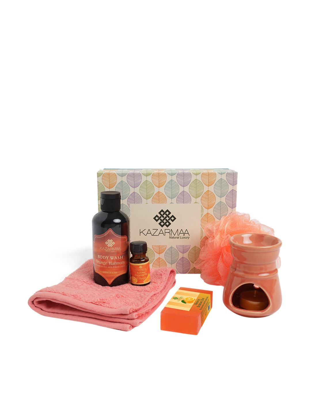KAZARMAA Luxury Orange Bath & Spa Gift Box