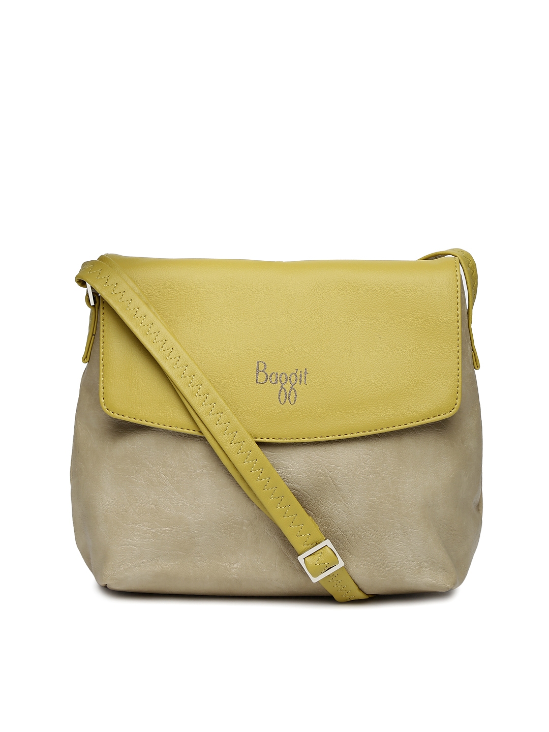 Buy Baggit Mustard Yellow Solid Sling Bag  Handbags for Women 2049537   Myntra