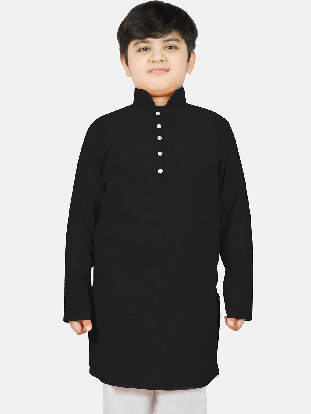 SG YUVRAJ Boys Black Kurta