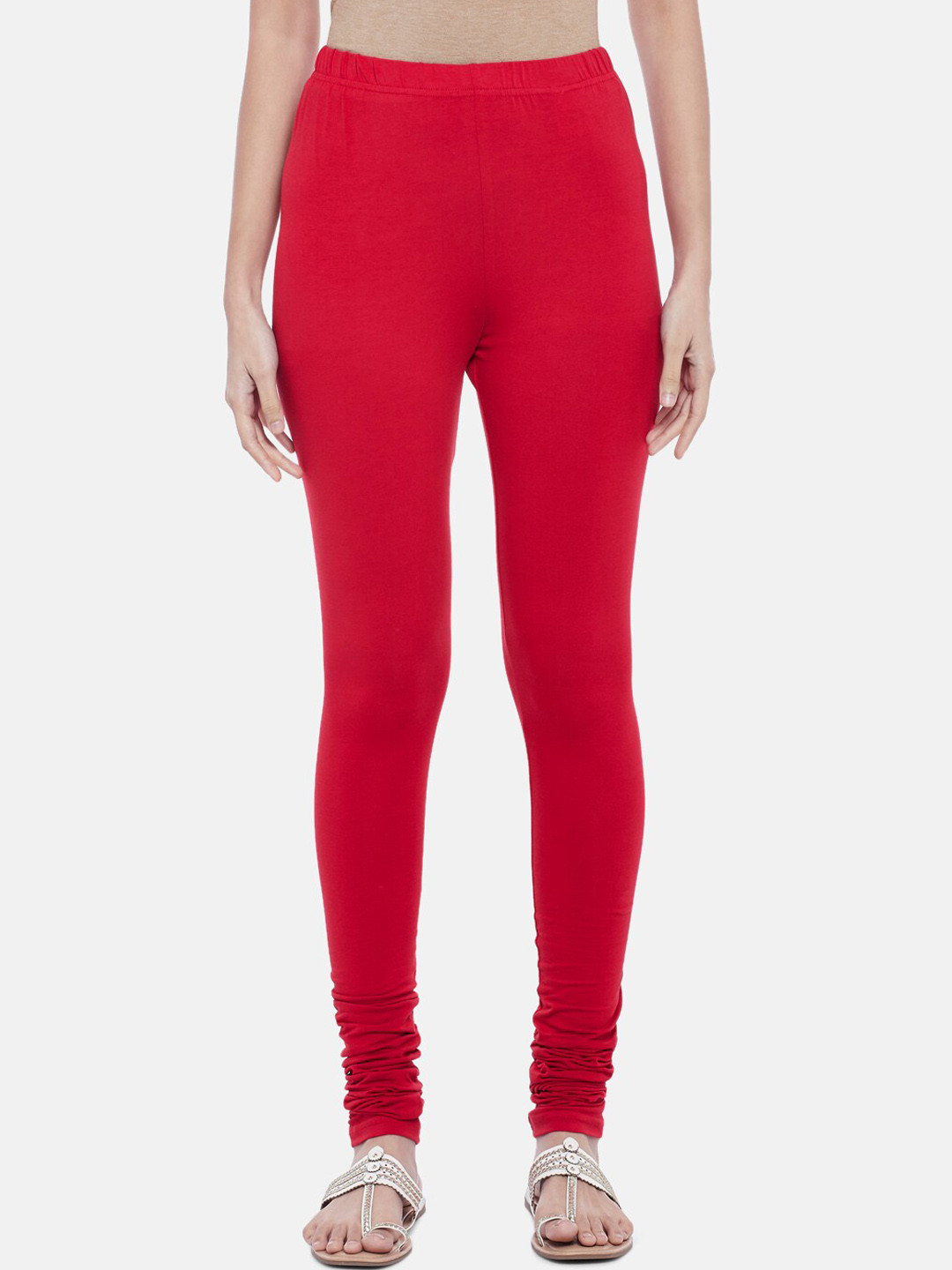 RANGMANCH BY PANTALOONS Women Red Solid Churidar
