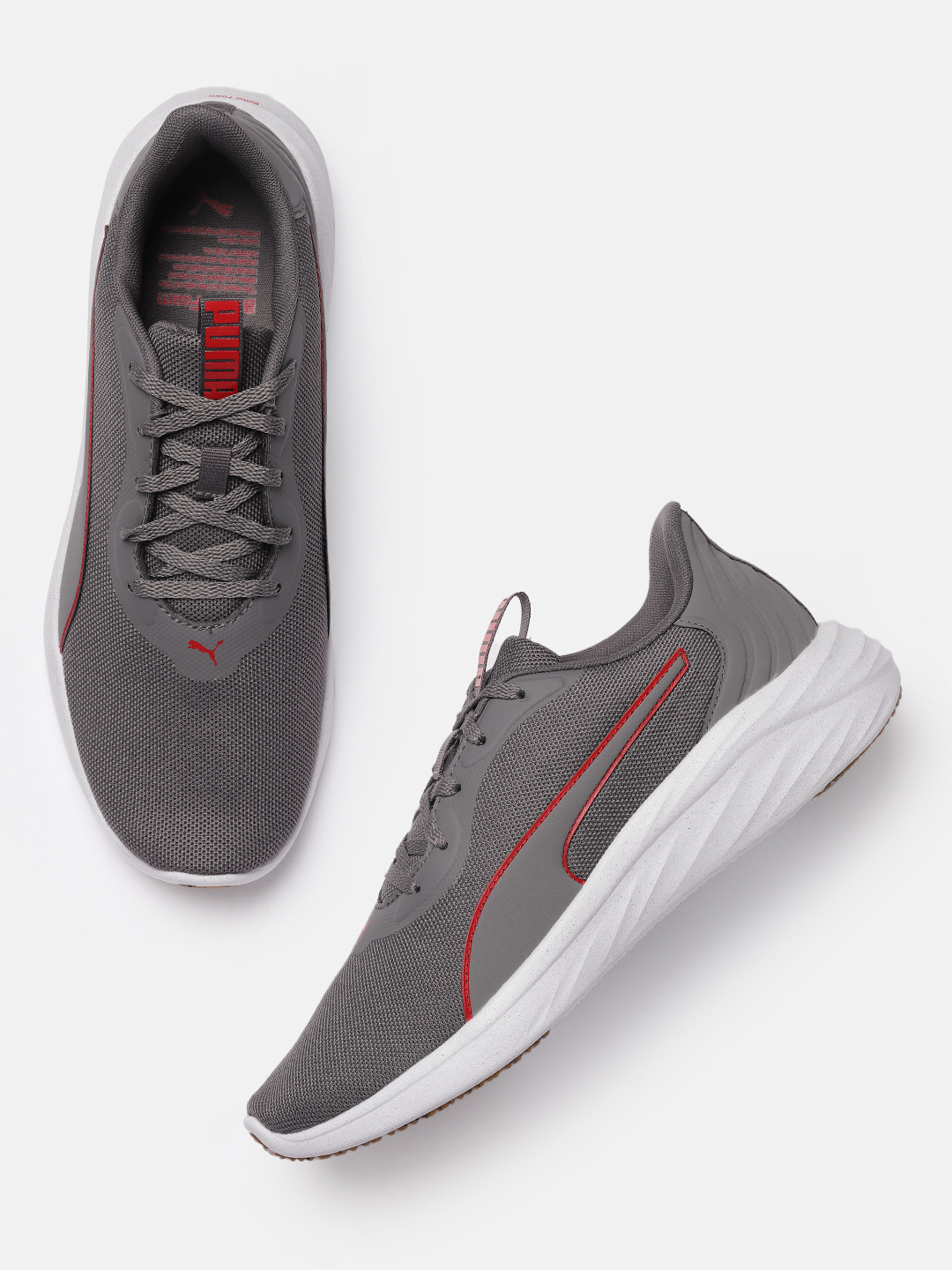 Puma Men Grey Better Foam Emerge Running Shoes