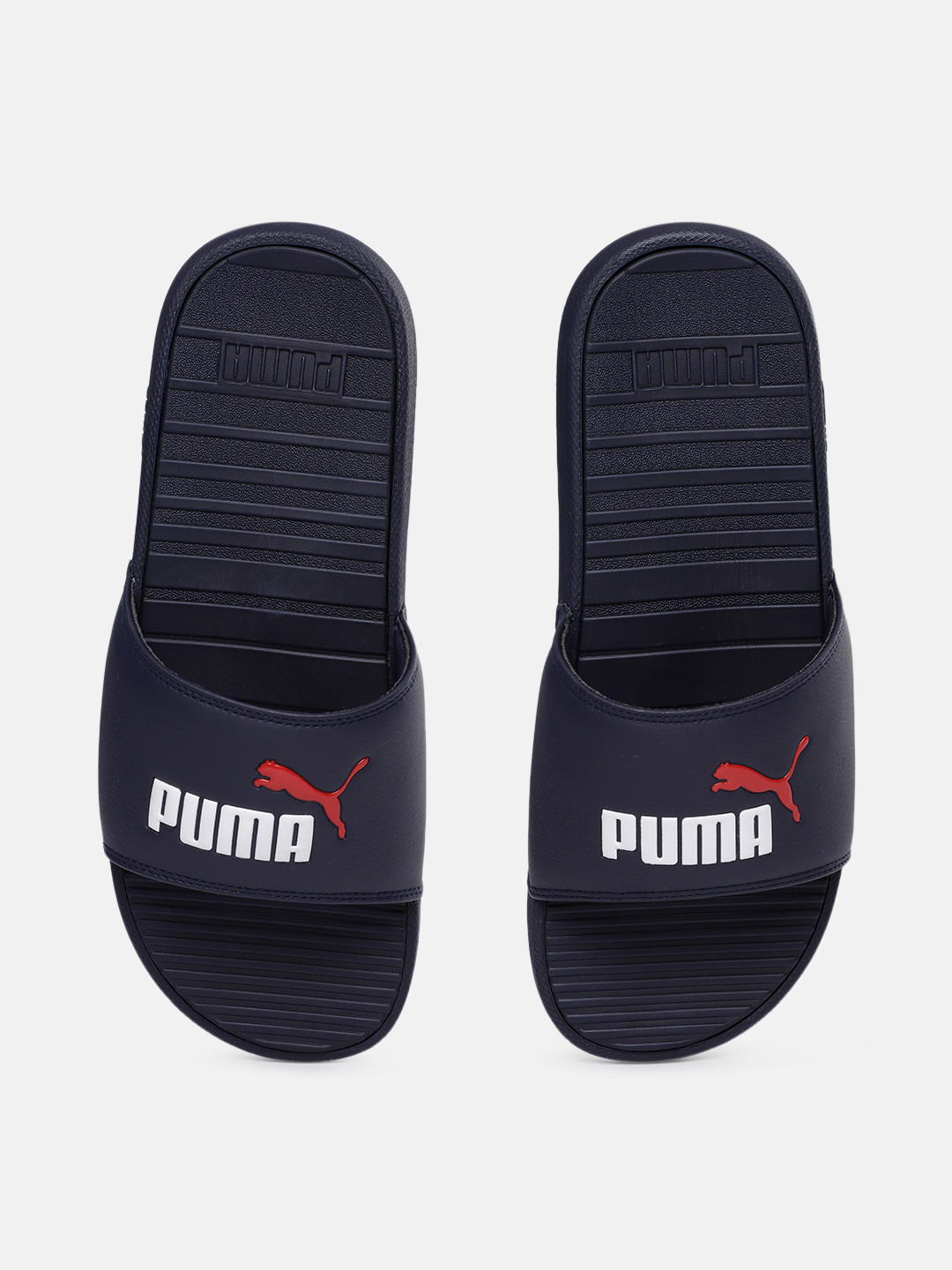 Puma Unisex Navy Blue Cool Cat Sliders