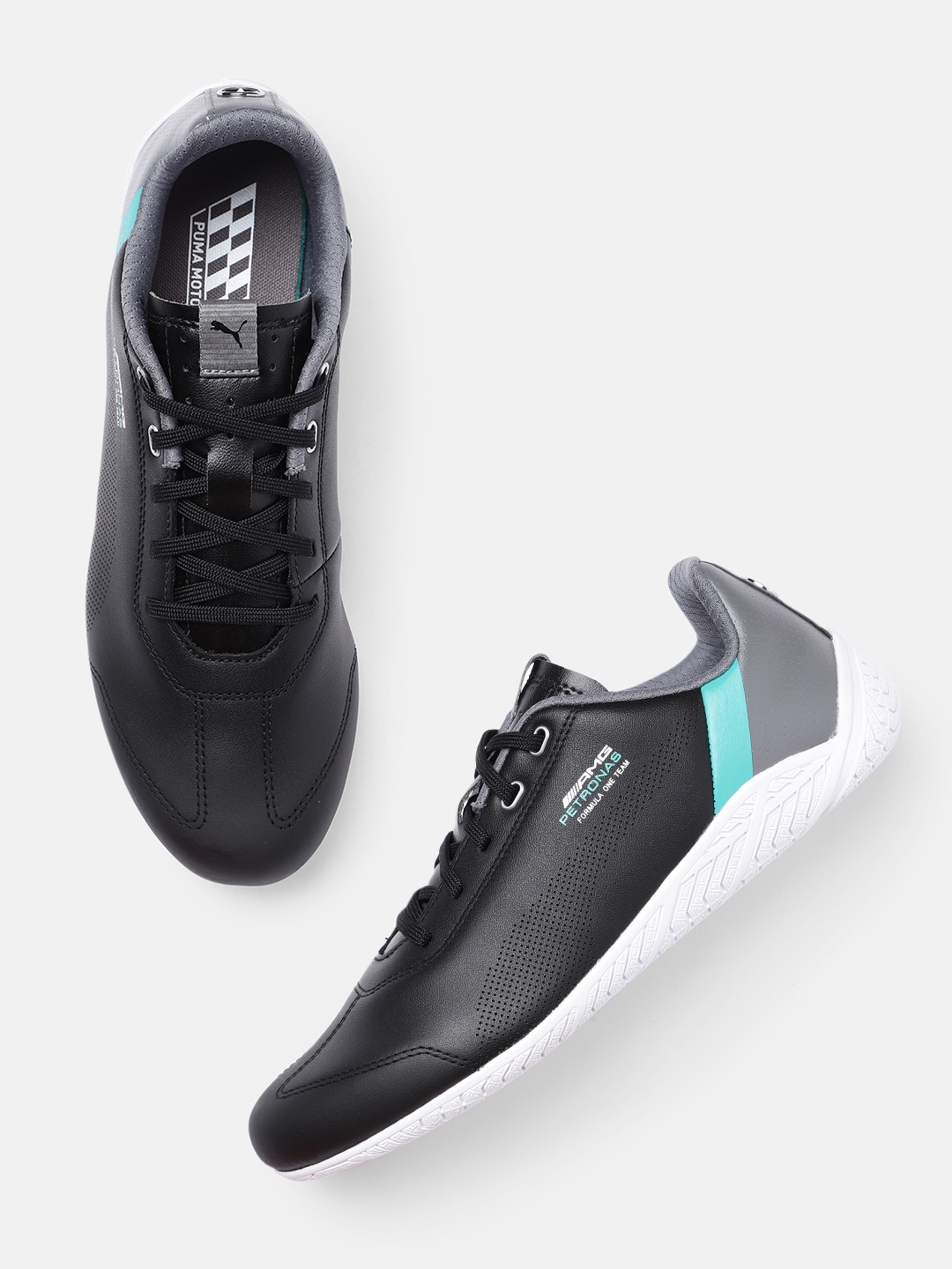 Puma unisex black casual shoes deals