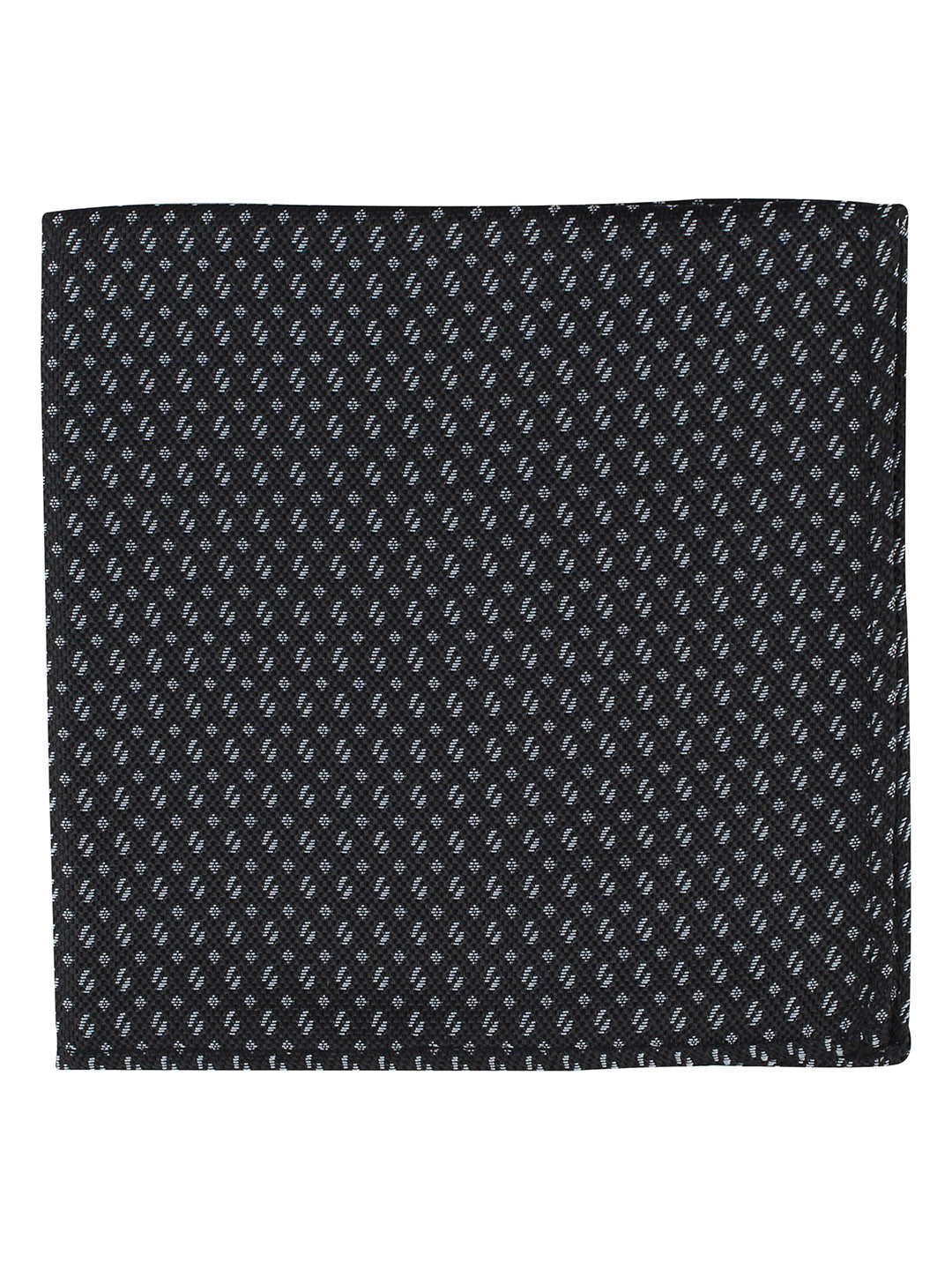 Kavove Men Black The Artistry Abstract Printed Pocket Square