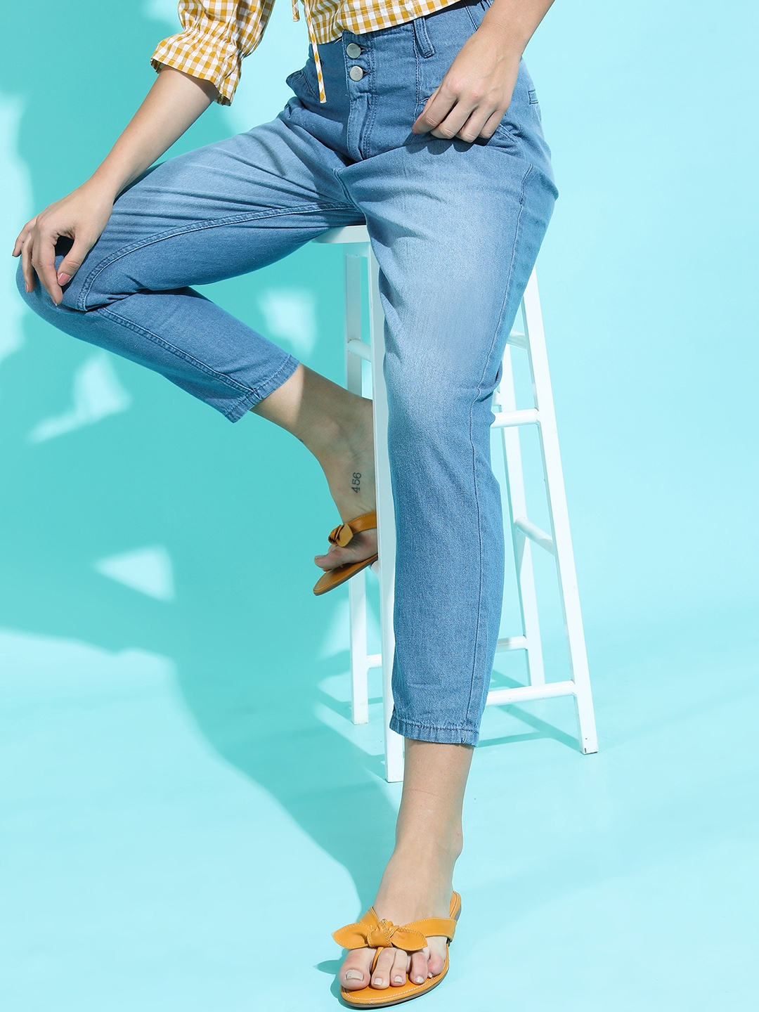 Tokyo Talkies Women Blue High-Rise Jeans