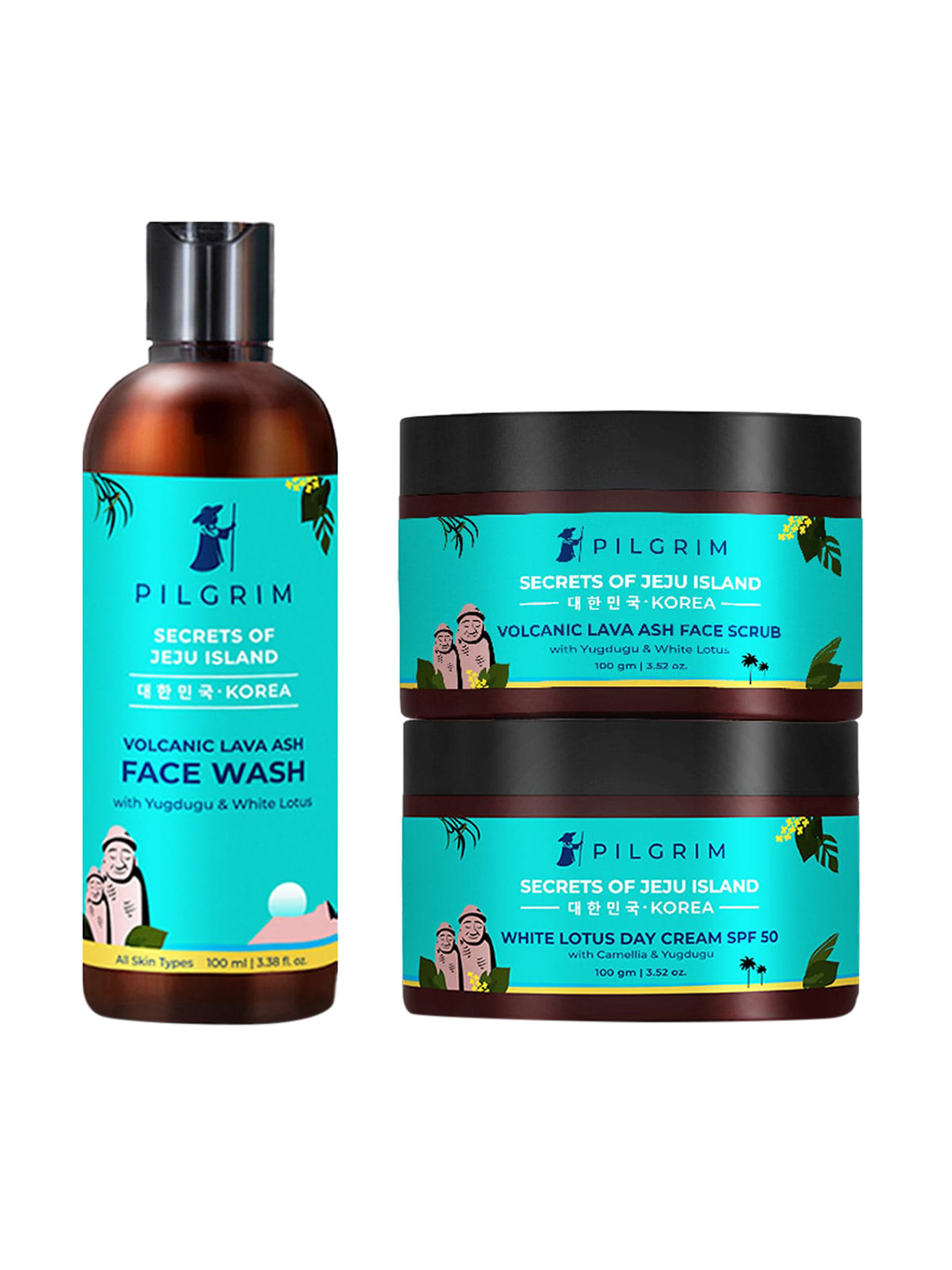 Pilgrim Jeju Islands Rejuvenating Skin Care Set-Korean Beauty