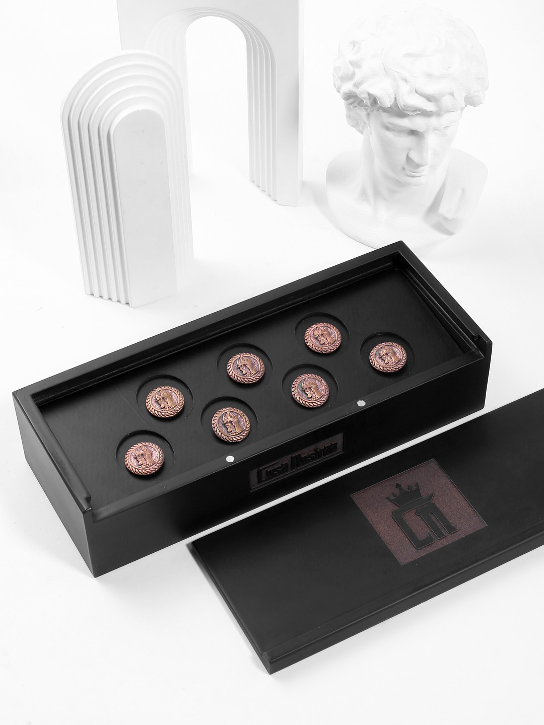 COSA NOSTRAA Set of 7 Metallic Alexander Buttons