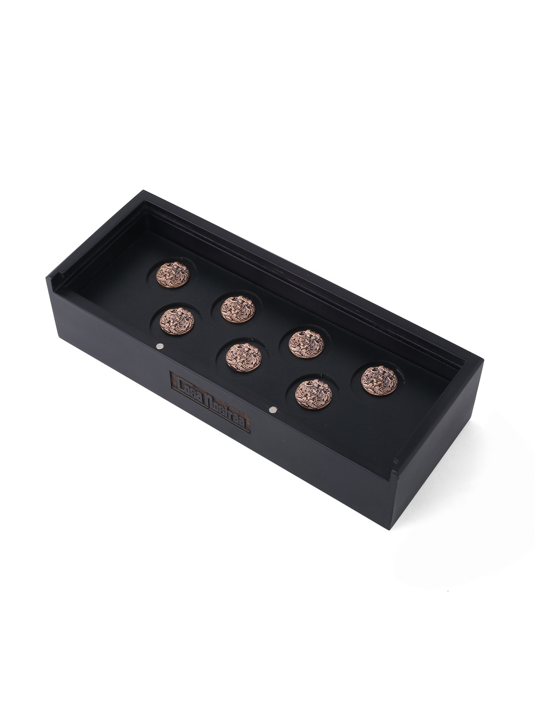 COSA NOSTRAA Set of 7 Gold-Toned Military Merit Buttons