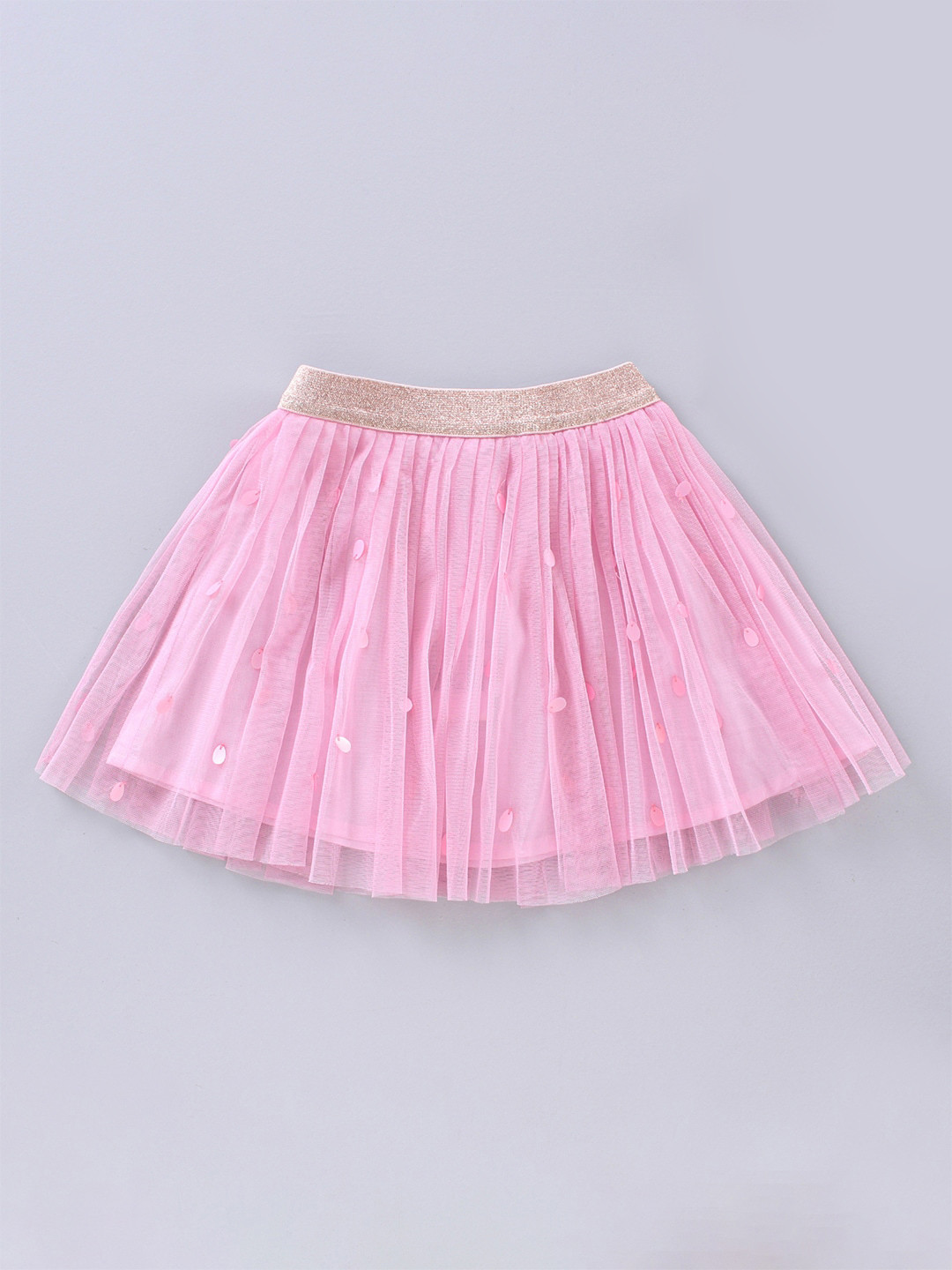 A Little Fable Girls Pink Sequined Tutu Skirt