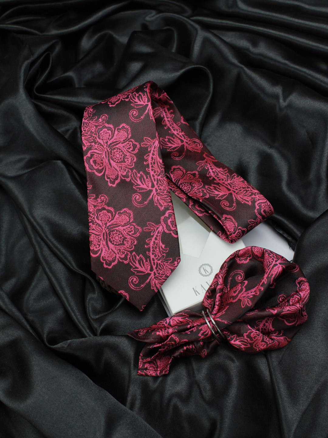 Kavove Men Maroon The Blooming Floral Gift Box