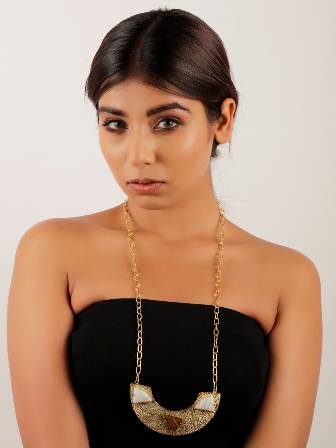 STILSKII Unisex Gold-Toned Brass Chain Necklace