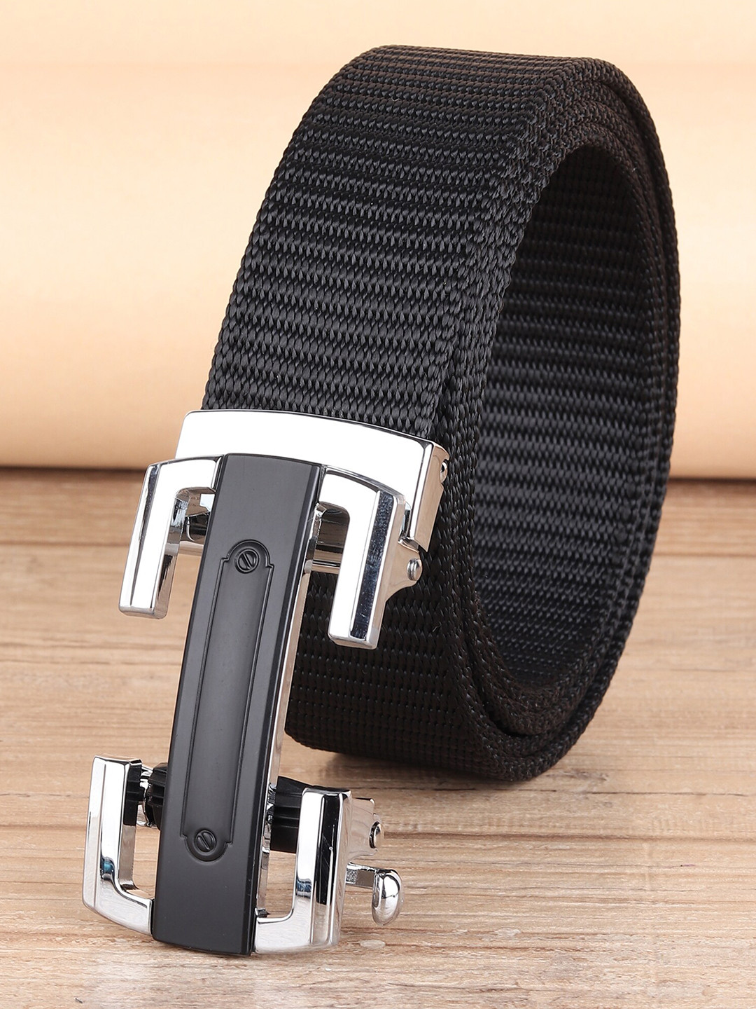 ZORO Men Black Canvas Belt