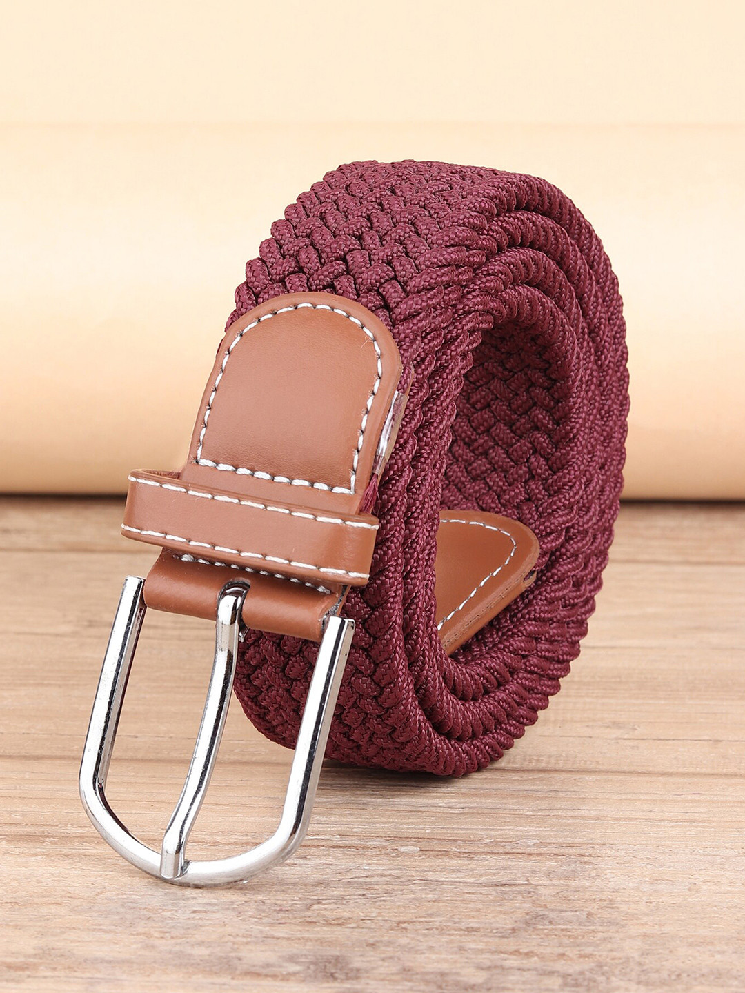 ZORO Men Brown Canvas Belt
