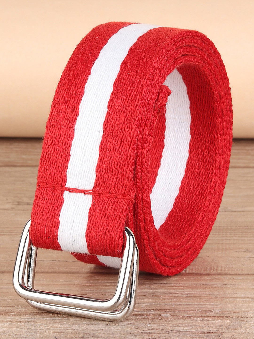 ZORO Men Orange D Ringle Buckle Belt