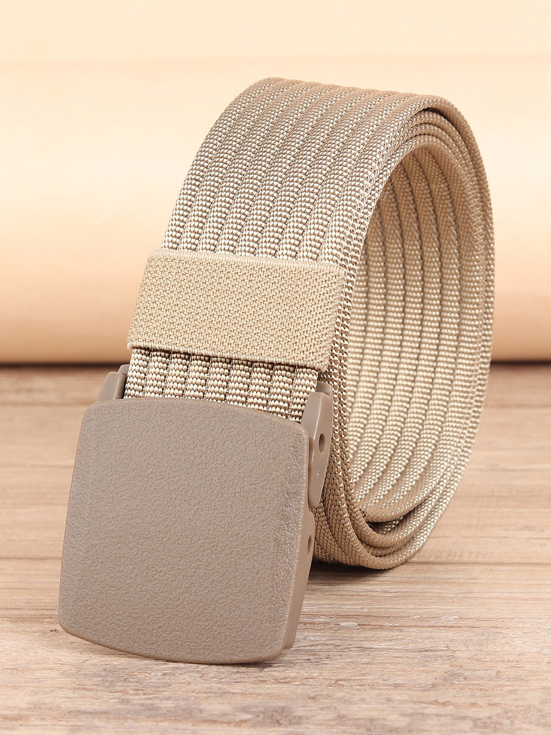 ZORO Men Khaki Canvas Belt