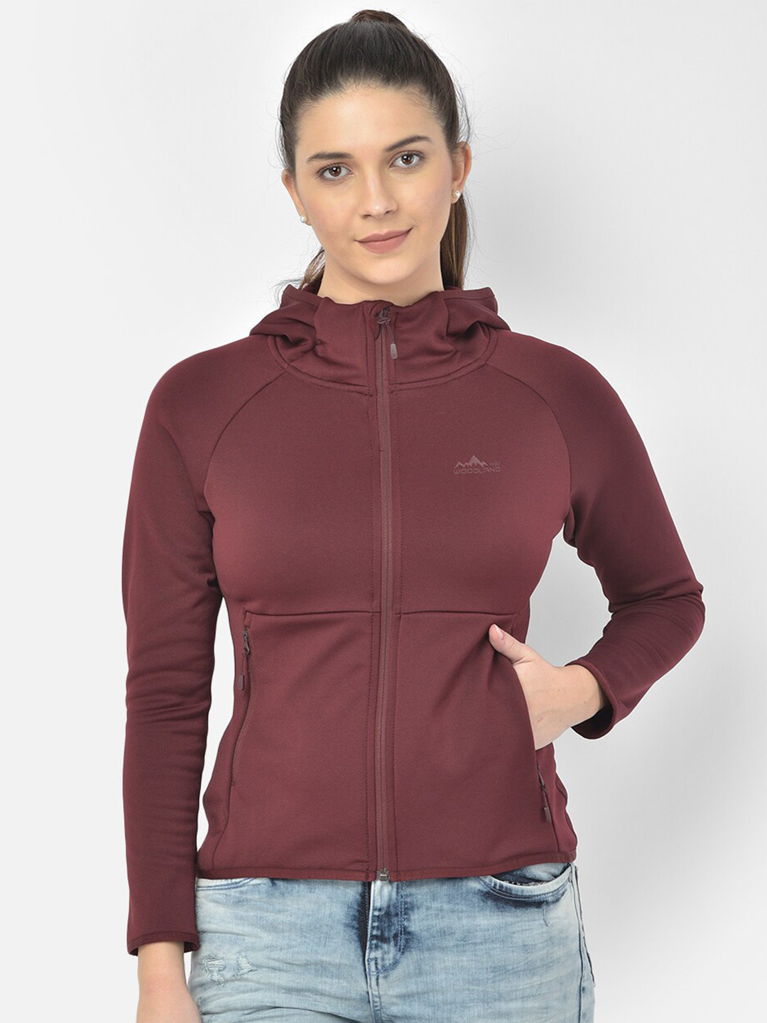 Woodland Women Burgundy Sweatshirt