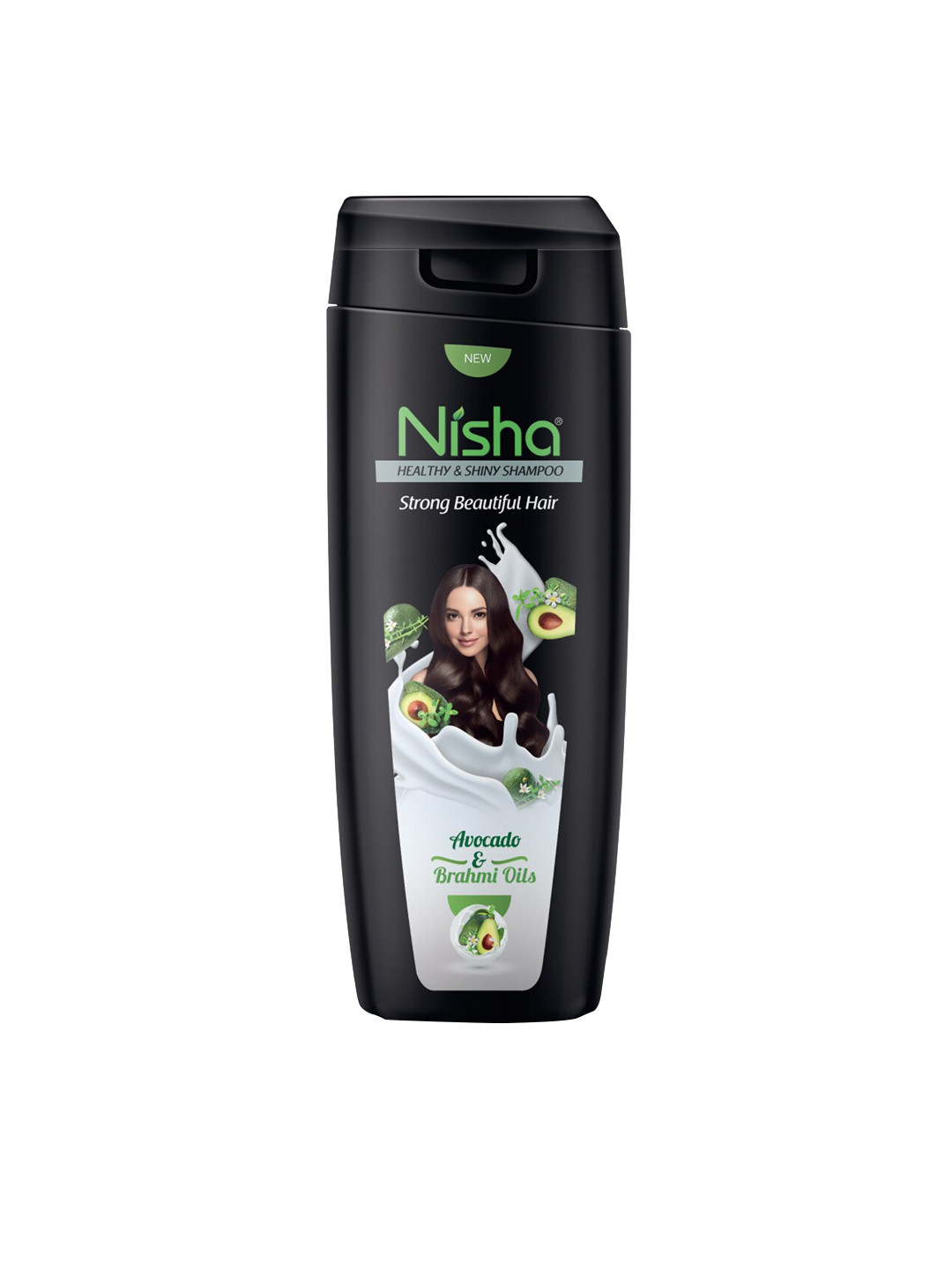 Nisha Set of 10 Healthy & Shiny Strong Beautiful Hair Avocado & Brahmi Oils Shampoo 80 ml