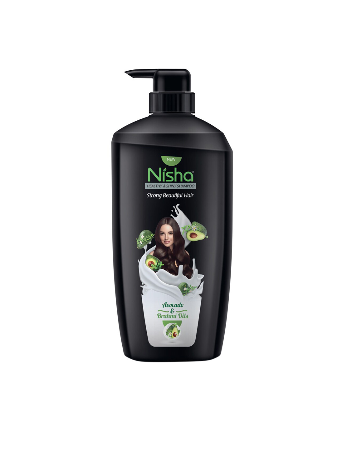 Nisha Healthy & Shiny Strong Beautiful Hair Avocado & Brahmi Oils Shampoo 650 ml
